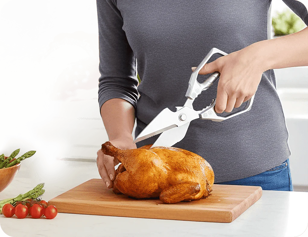 Multifunktionell kraftig kökssax för fjäderfä